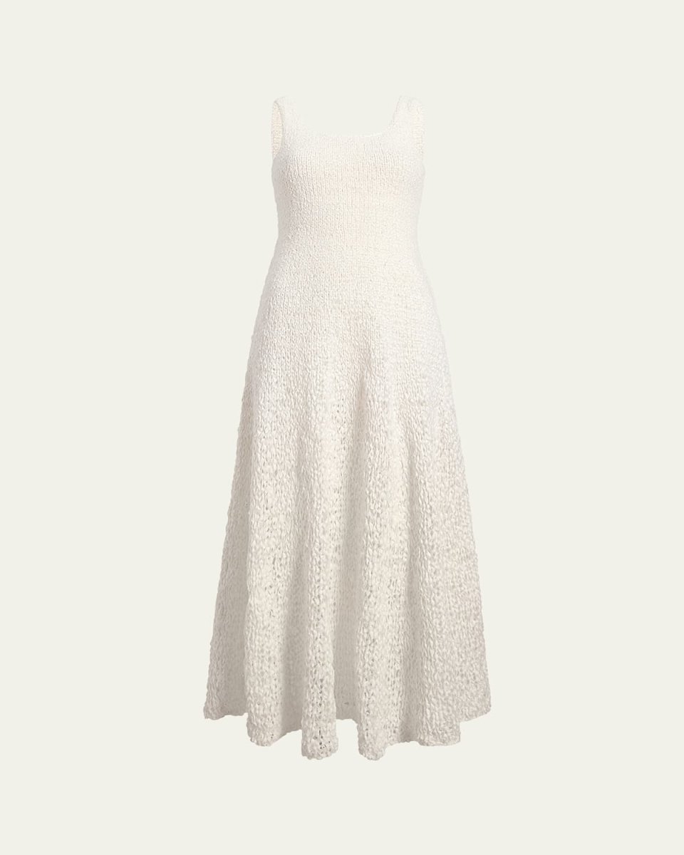Twigs Fit-Flare Maxi Dress